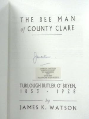 The Bee Man of County Clare: Turlough Butler O'Bryen, 1853-1928