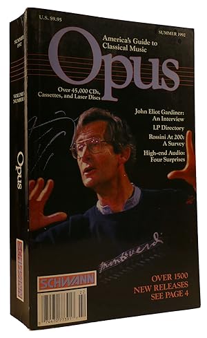Immagine del venditore per SCHWANN OPUS SUMMER 1992 VOLUME 3 NUMBER 3 America's Guide to Classical Music venduto da Rare Book Cellar