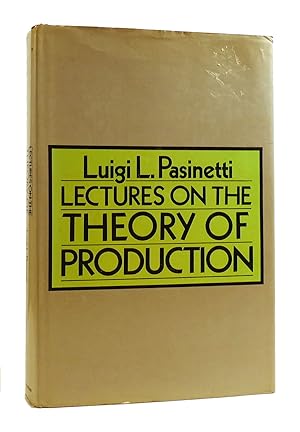 Immagine del venditore per LECTURES ON THE THEORY OF PRODUCTION venduto da Rare Book Cellar