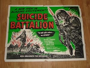 Quad Film Poster: Suicide Battalion 1958