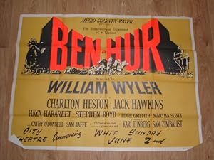 Seller image for Ben Hur UK Quad Movie Poster for sale by Dublin Bookbrowsers