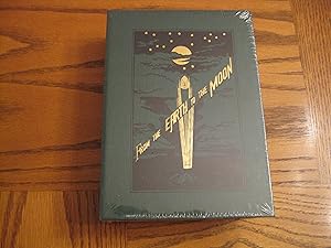 From the Earth to the Moon Easton Press SEALED Leatherbound Limited Numbered in Tray Case and Ori...