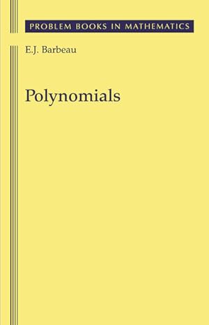 Bild des Verkufers fr Polynomials (Problem Books in Mathematics) zum Verkauf von Studibuch