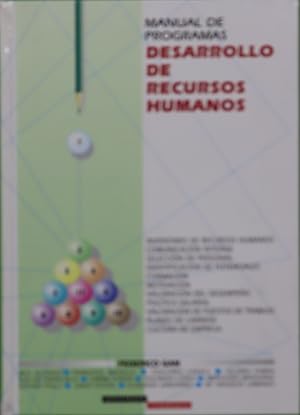 Image du vendeur pour Manual de programas de desarrollo de recursos humanos mis en vente par Librera Alonso Quijano