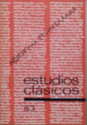 Imagen del vendedor de Estudios clsicos. (v. LIII) a la venta por Librera Alonso Quijano