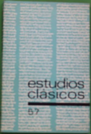 Imagen del vendedor de Estudios clsicos. (v. LVII) a la venta por Librera Alonso Quijano