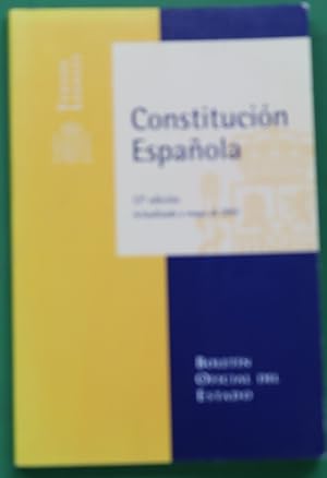 Imagen del vendedor de Constitucin espaola a la venta por Librera Alonso Quijano