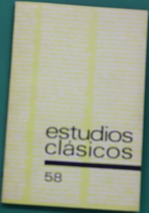 Imagen del vendedor de Estudios clsicos. (v. LVIII) a la venta por Librera Alonso Quijano