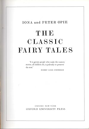 Seller image for The Classic Fairy Tales for sale by Clausen Books, RMABA