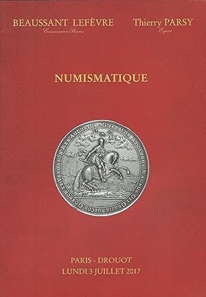 Bild des Verkufers fr Numismatique. Vente aux enchres, Paris, Htel Drouot, 3 juillet 2017 zum Verkauf von Librairie Archaion