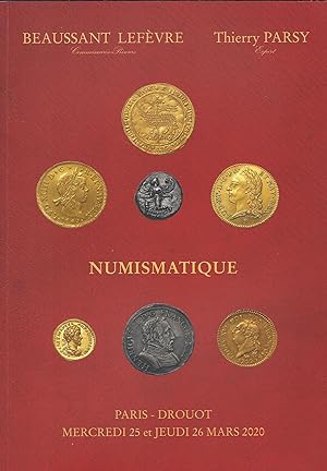 Seller image for Vente aux enchres, 25-26 mars 2020. Numismatique, Paris, Drouot Richelieu for sale by Librairie Archaion