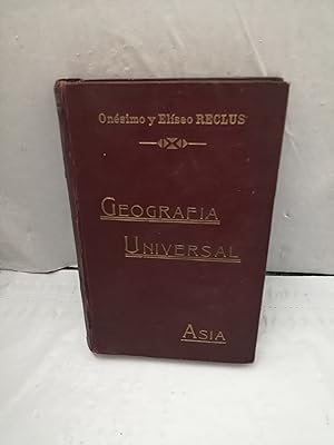 Imagen del vendedor de NOVSIMA GEOGRAFA UNIVERSAL, Tomo 2 (II): ASIA (tapa dura, edicin 1906 aprox.) a la venta por Libros Angulo