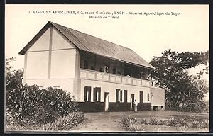 Ansichtskarte Tsévié, Mission de Tsévié, Lyon, Missions Africaines, 150, Cours Gambetta, Vicariat...
