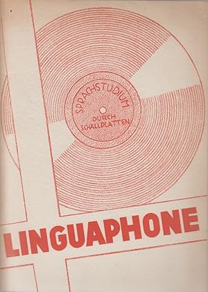 Linuaphone. [Werbebroschüre]. Schallplatten - Sprachlehrkurse in Deutsch, Englisch, Französisch, ...