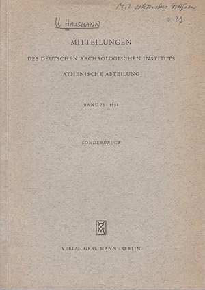 Zur Antope des Euripides. [Aus: Mitteilungen des Deutschen Archäologischen Instituts, Athenische ...