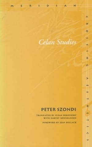 Immagine del venditore per Celan Studies venduto da GreatBookPrices