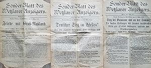 3 Sonder-Blätter des Wetzlarer Anzeigers. 4., 23. und 25. März 1918 [zus.].