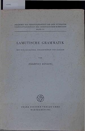 Seller image for Lamutische Grammatik. Band VI for sale by Antiquariat Bookfarm