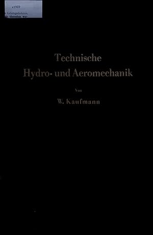 Bild des Verkufers fr Technische. Hydro- und Aeromechanik. zum Verkauf von Antiquariat Bookfarm