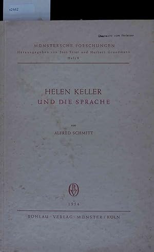 Seller image for Helen Keller und die Sprache. Heft 8 for sale by Antiquariat Bookfarm