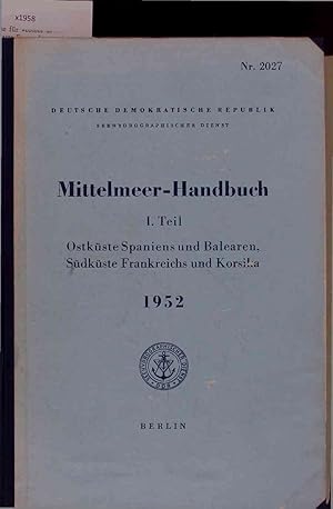 Bild des Verkufers fr Ostkste Spaniens und Balearen, Sdkste Frankreichs und Korsika. I Teil, Nr. 2027 zum Verkauf von Antiquariat Bookfarm