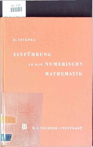 Seller image for Einfhrung in die numerische Mathematik. Leitfden der angewandten Mathematik und Mechanik Band 2, 4., durchgesehene Auflage for sale by Antiquariat Bookfarm