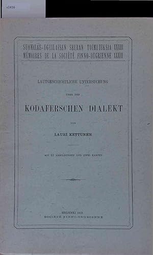 Seller image for Kodaferschen Dialekt. for sale by Antiquariat Bookfarm