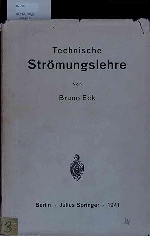 Bild des Verkufers fr Technische Strmungslelire. zum Verkauf von Antiquariat Bookfarm