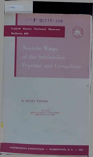 Bild des Verkufers fr Nearctic Wasps of the Subfamilies Pepsinae and Ceropalinae. 209 zum Verkauf von Antiquariat Bookfarm