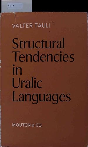 Seller image for Structural Tendencies in Uralic Languages. Vol 17 for sale by Antiquariat Bookfarm