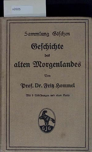 Bild des Verkufers fr Geschichte des alten Morgenlandes. Dritte, verbesserte Auflage zum Verkauf von Antiquariat Bookfarm