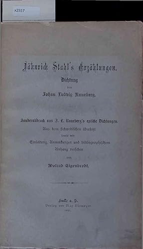 Seller image for Fhnrich Stahls Erzhlungen. for sale by Antiquariat Bookfarm
