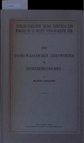 Seller image for Die Tschuwassischen Lehnwrter im Tscheremissischen. for sale by Antiquariat Bookfarm