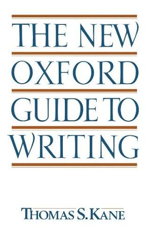 Seller image for The New Oxford Guide to Writing for sale by WeBuyBooks