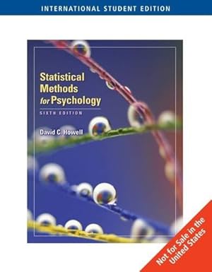 Image du vendeur pour Statistical Methods for Psychology, International Edition mis en vente par WeBuyBooks
