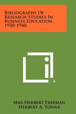 Seller image for Bibliography Of Research Studies In Business Education, 1920-1940 (Paperback or Softback) for sale by BargainBookStores