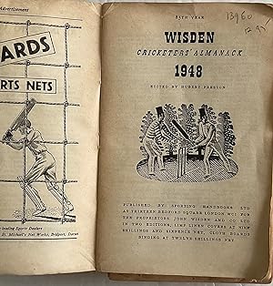 Seller image for WISDEN CRICKETERS' ALMANACK 1948 85TH YEAR for sale by Chris Barmby MBE. C & A. J. Barmby