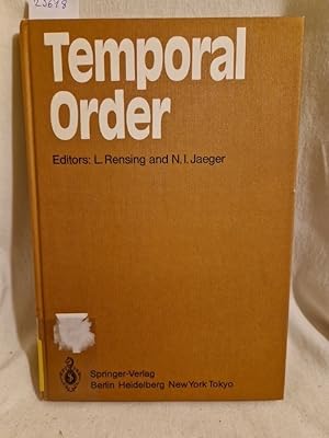 Seller image for Temporal Order: Proceedings of a Symposium on Oscillations in Heterogeneous Chemical and Biological Systems, Univ. of Bremen, September 17 - 22, 1984. (= Springer series in synergetics, Vol. 29). for sale by Versandantiquariat Waffel-Schrder