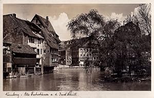 Bild des Verkufers fr Alte Fischerhuser a.d.Insel Schtt. Ansichtskarte in Photodruck. Abgestempelt Nrnberg 1934. zum Verkauf von Antiquariat Heinz Tessin