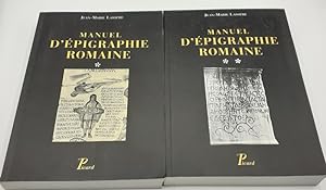 Bild des Verkufers fr Manuel d'pigraphie romaine. 2e dition revue et mise  jour. zum Verkauf von Librairie Le Trait d'Union sarl.