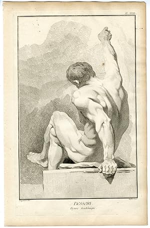 Bild des Verkufers fr Antique Print-ART SCHOOL-TEACHING-MODEL-Benard-Diderot-1751 zum Verkauf von Pictura Prints, Art & Books