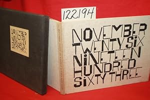 Seller image for November Twenty Six Nineteen Hundred Sixty Three for sale by Princeton Antiques Bookshop