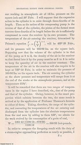 Immagine del venditore per On the economical production of Mechanical Effect from Chemical Forces. This is an original article from the Memoirs of the Literary and Philosophical Society of Manchester, 1852. venduto da Cosmo Books