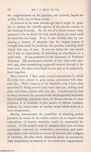 Immagine del venditore per On the Fusion of Metals by Voltaic Electricity. This is an original article from the Memoirs of the Literary and Philosophical Society of Manchester, 1857. venduto da Cosmo Books