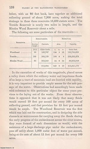 Seller image for On the Floods which occurred at the Manchester Waterworks in the month of February, 1852. This is an original article from the Memoirs of the Literary and Philosophical Society of Manchester, 1852. for sale by Cosmo Books