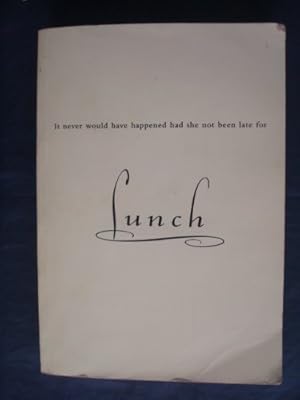 Seller image for Lunch for sale by WeBuyBooks