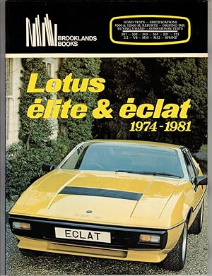 Imagen del vendedor de Lotus Elite & Eclat, 1974-1981 a la venta por Wickham Books South