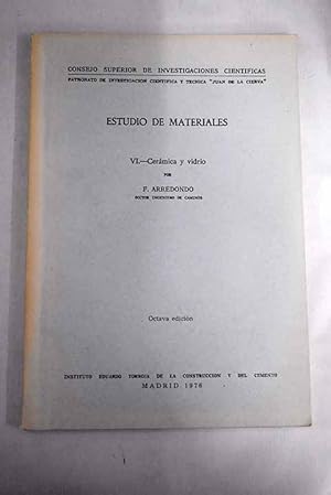 Imagen del vendedor de Estudio de materiales, 6 a la venta por Alcan Libros