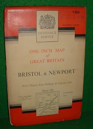 ORDNANCE SURVEY ONE-INCH MAP OF GREAT BRITAIN BRISTOL AND NEWPORT SHEET 155