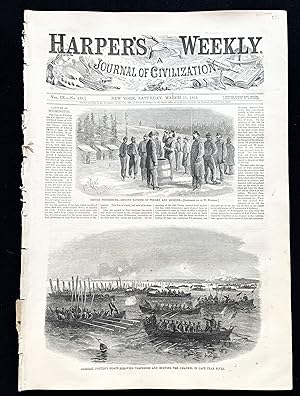 1865 Civil War Newspaper ABRAHAM LINCOLN INAUGURATION to 2nd term as US PRESIDENT